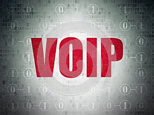Web development concept: VOIP on digital