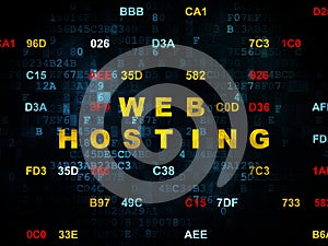 Web development concept: Web Hosting on Digital