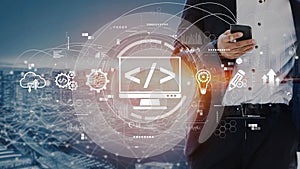 Web Development Digital Coding Interface Muxer