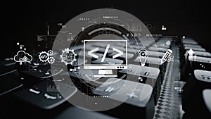 Web Development Digital Coding Interface Muxer