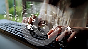 Web Development Digital Coding Interface Muxer