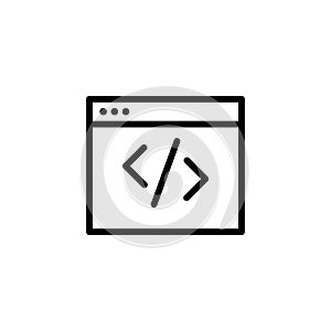 web development icon for apps and websites