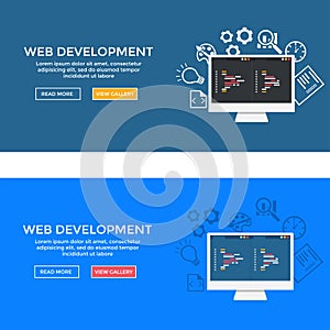 Web development illustration