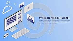Web development isometric design