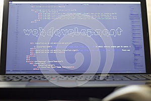 Web development phrase ASCII art inside real HTML code