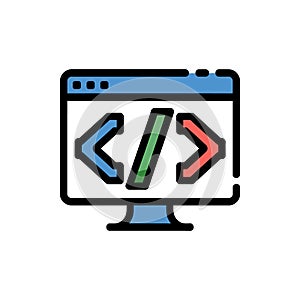 Web Development and Programming Code Icon
