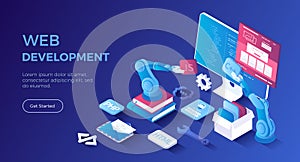 Web Development. Software Engineering and Coding Website Application. Full stack web development.