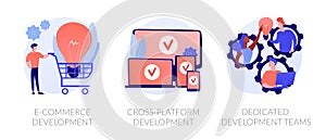 Web development vector concept metaphors