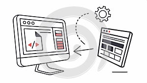 Web development vector icon. Coding and programming concept for digital projects. vector design Generative AI