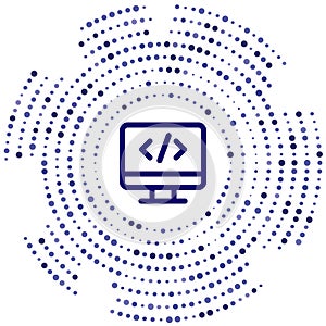 web development vector icon. web development editable stroke. web development linear symbol for use on web and mobile apps, logo,