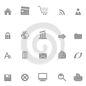 Web and e-commerce icons