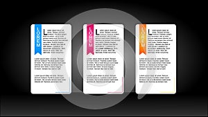 Web element display with space for your text.