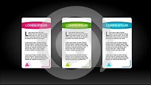 Web element display with space for your text.