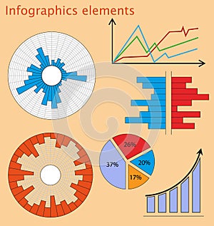 Web elements infografic