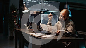 Web engineer thinking about programming solution