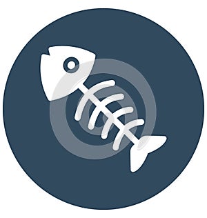 Web Fish Isolated Vector icon which can easily modify or edit