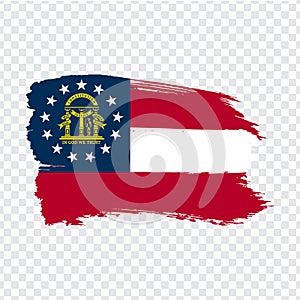 Bandera de cepillar los trazos. unido Estados de. bandera sobre el transparente tuyo página telarana diseno 