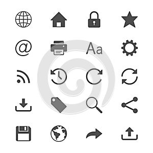 Web flat icons