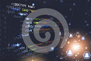 Web front-end deleloping coding background