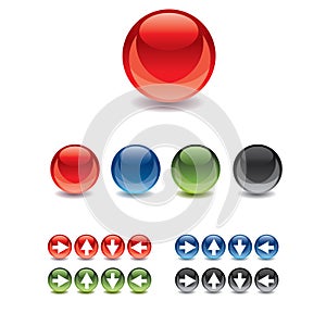 Web Gel/Glass Buttons