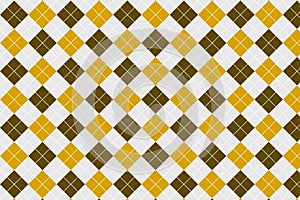 Brown - Yellow Gingham pattern