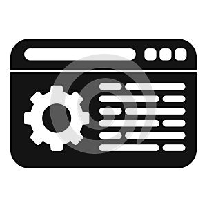 Web guide icon simple vector. Business paper