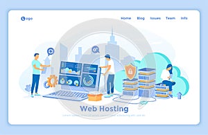 Web Hosting, Data Security, ÃÂ¡loud computing storage, Information processing, Database, Network connection. Hosting servers