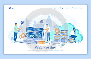 Web Hosting, Data Security, Ð¡loud computing storage, Information processing, Database, Network connection. Hosting servers