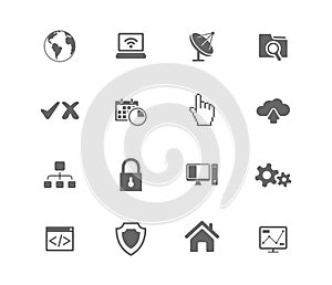 Web hosting icons