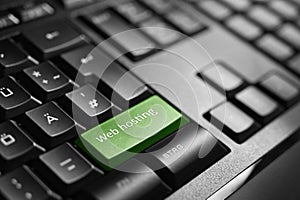 Web hosting , Keyboard button enter symbol