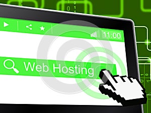 Web Hosting Means Server Webhost And Www