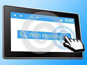 Web Hosting Means Webhost Website And Www