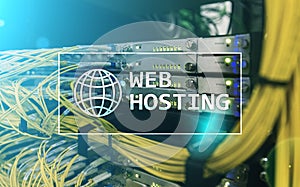Web Hosting, providing storage space and access for websites photo