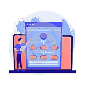 Web hosting service vector concept metaphor