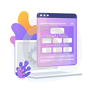 Web hosting service vector concept metaphor