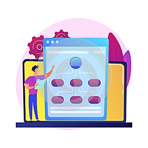 Web hosting service vector concept metaphor