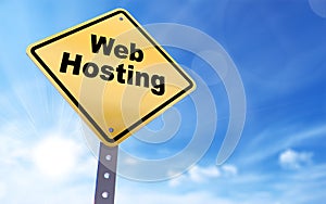 Web hosting sign