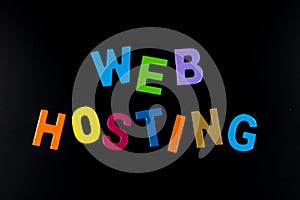 Web hosting technology computer information network website server typography