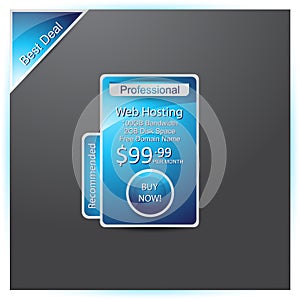 Web hosting template