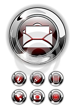 Web icon, button set.