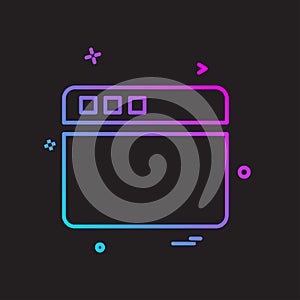 Web icon deisgn vector photo