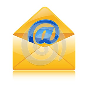 Web icon in envelope