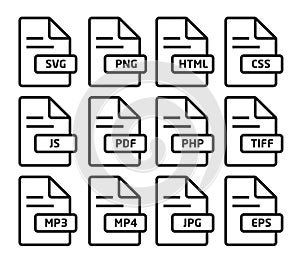 File extension icons