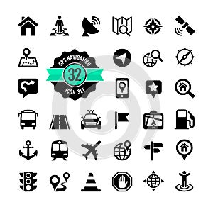 Web icon set. Location