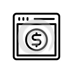 Web vector thin line icon