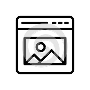 Web vector thin line icon