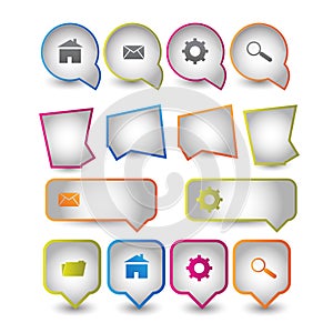 Web icons boxes