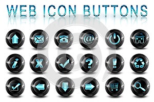 Web icons buttons