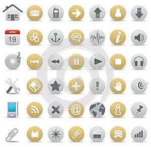 Web icons and elements