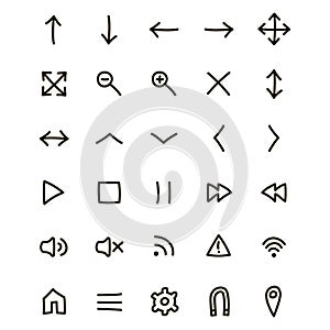 Web icons illustration